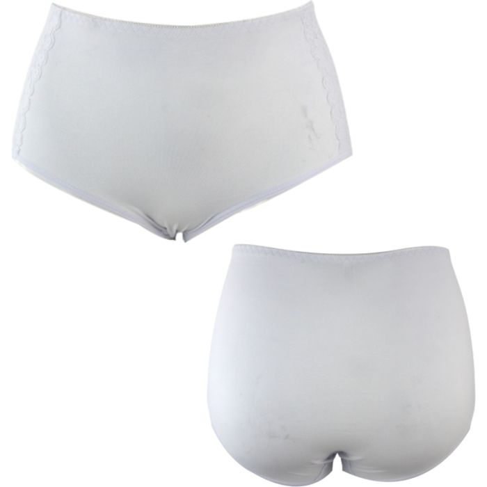 Majtki damskie duże rozmiary 1 szt. biały 5xl