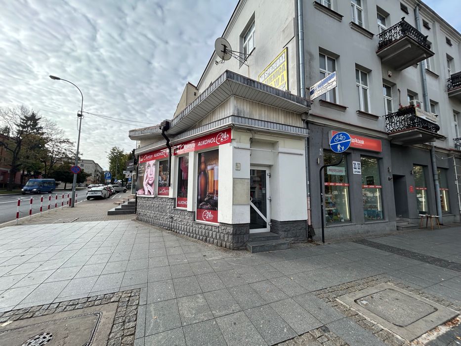 Lokal handlowo usługowy róg ulic Lipowej i Grochowej, Białystok.