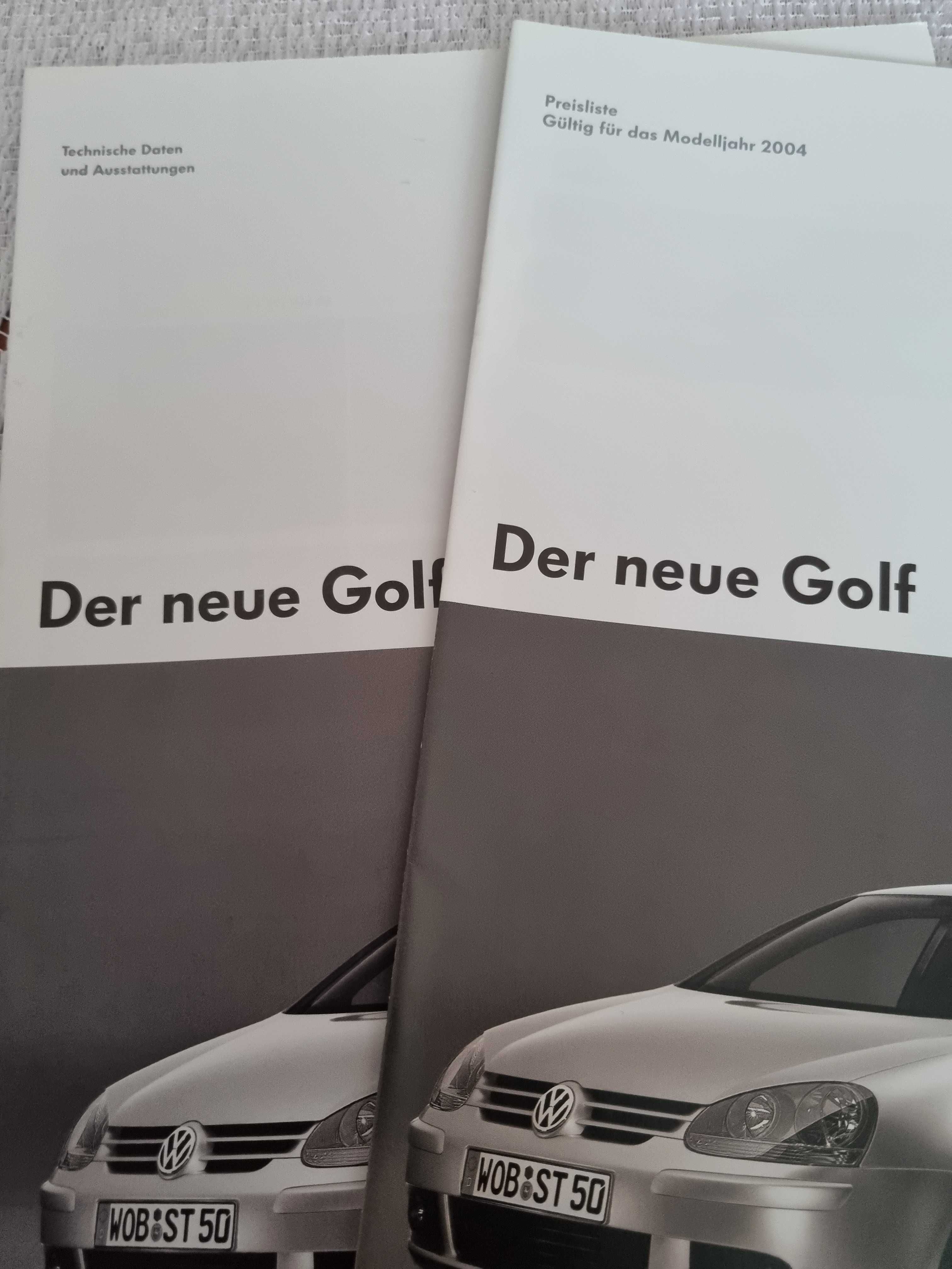 Prospekt VW Golf V  z 2003/2004r
