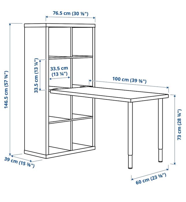Biurko IKEA kallax + półka lack /dostawa