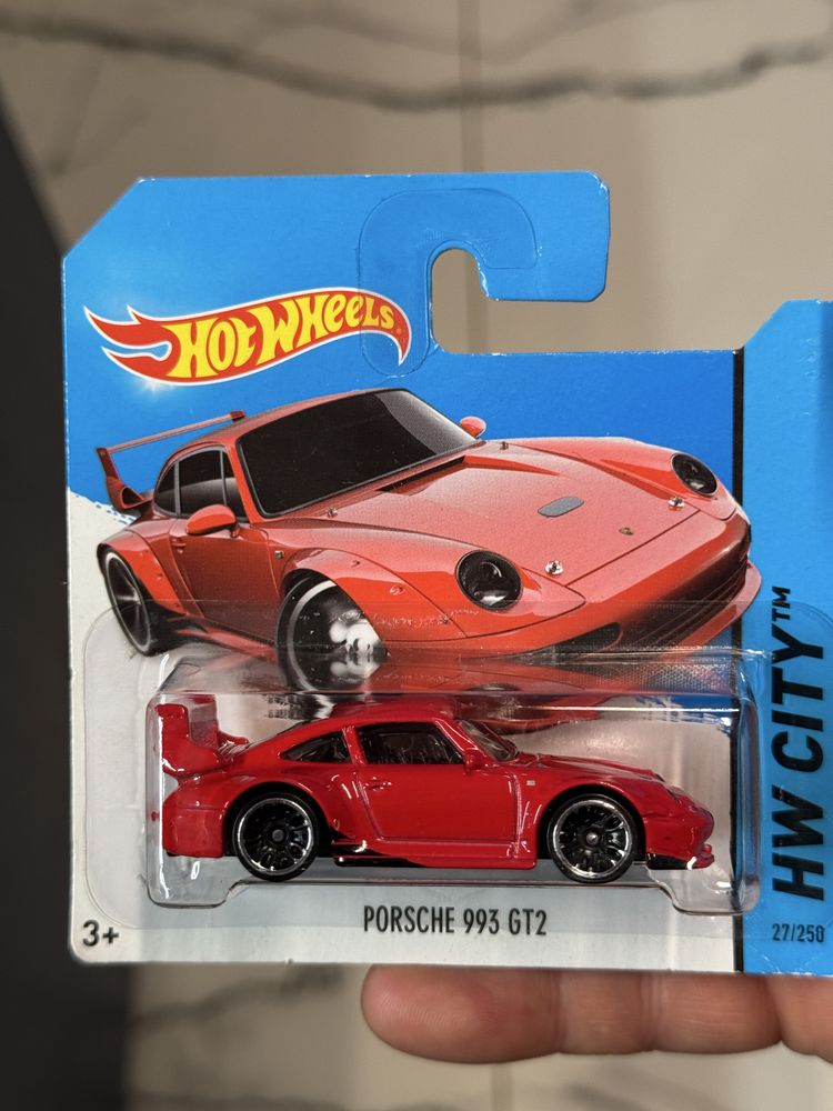 Hot Wheels Porsche 911 993 GT2 ideał KRÓTKA karta HW CITY z 2014r!