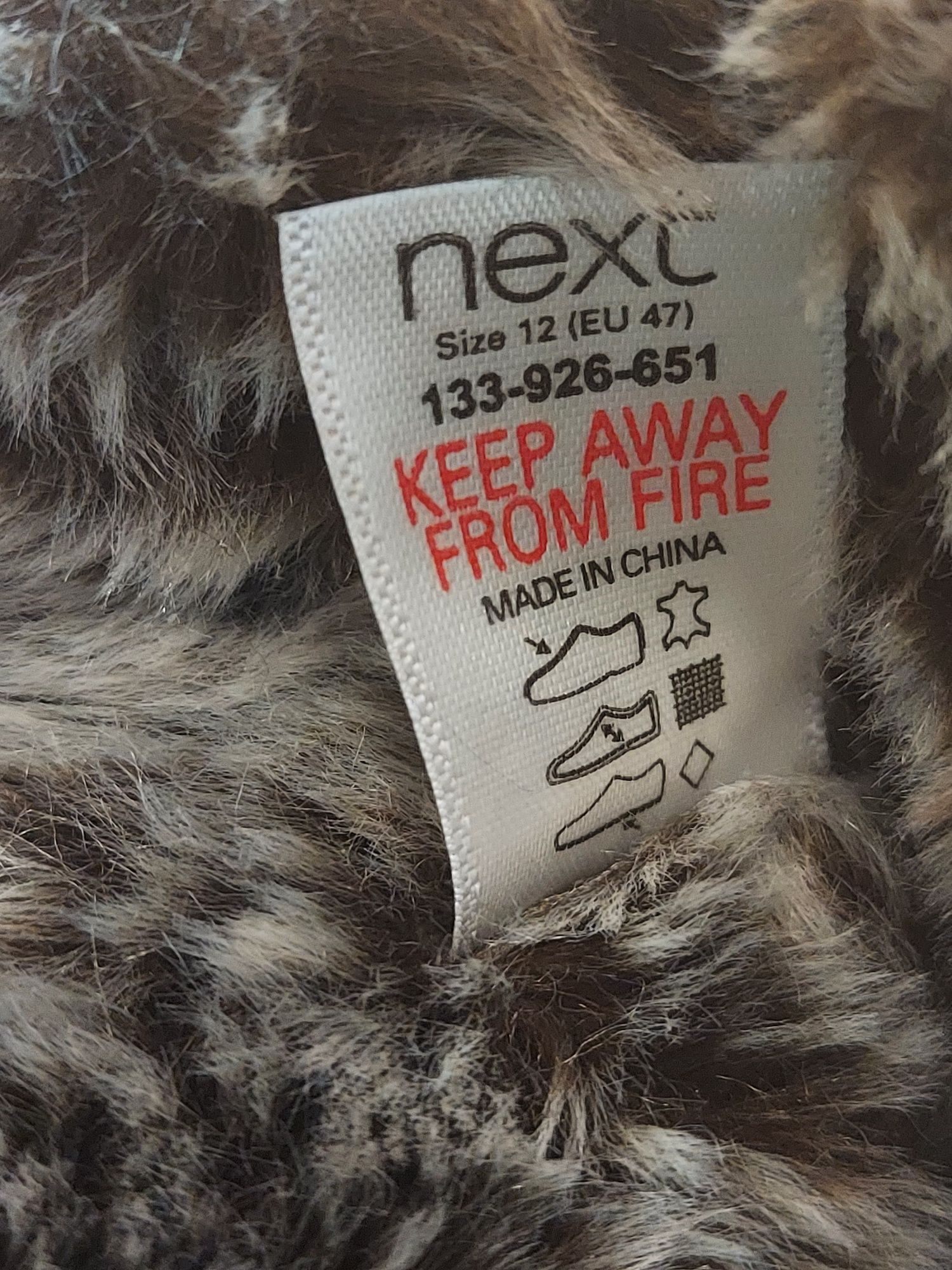 Next Luxury kapcie roz.47 skóra naturalna zamsz , Regular Fit
