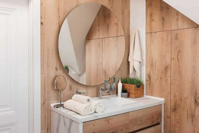 Lustro ścienne okrągłe 100cm bez ramy CLEAR