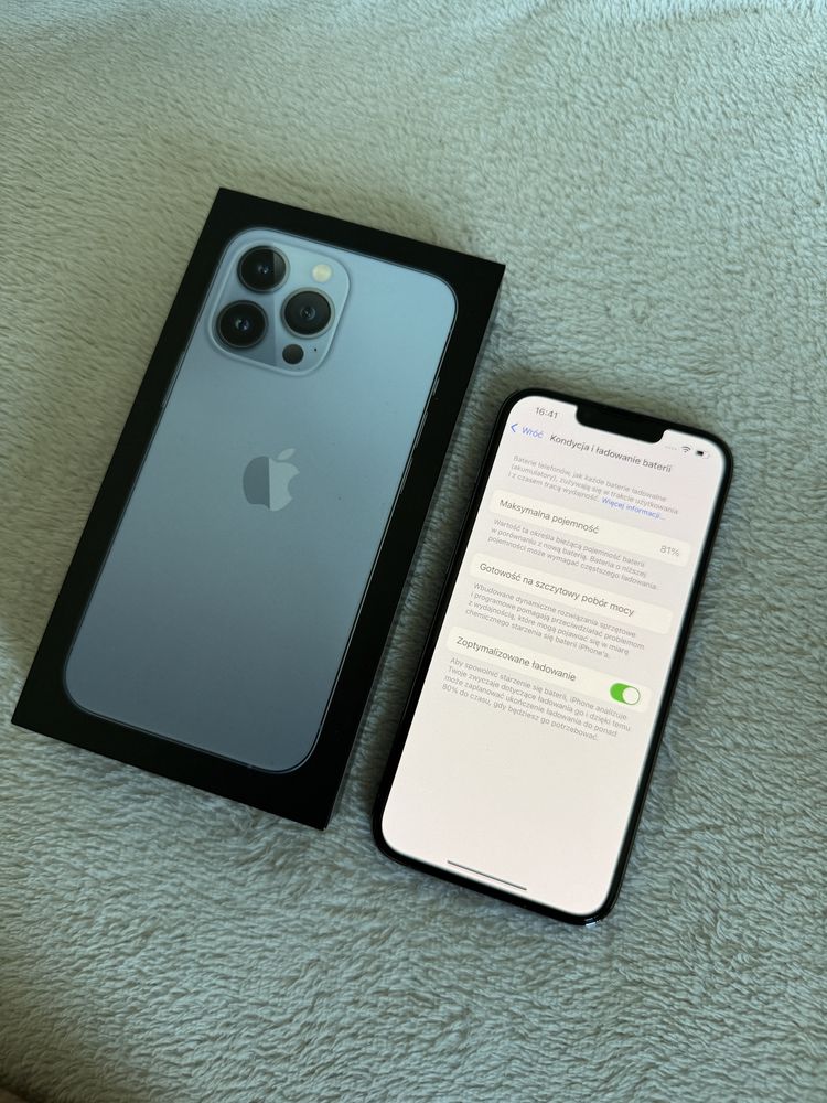 iPhone 13 Pro 128 GB - niebieski - stan bdb