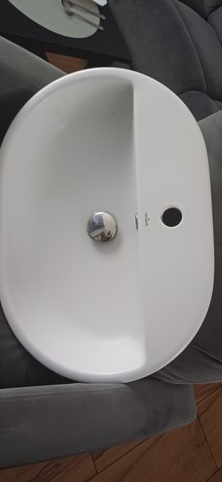Umywalka nablatowa cersanit caspia 60x42 korek klik klak