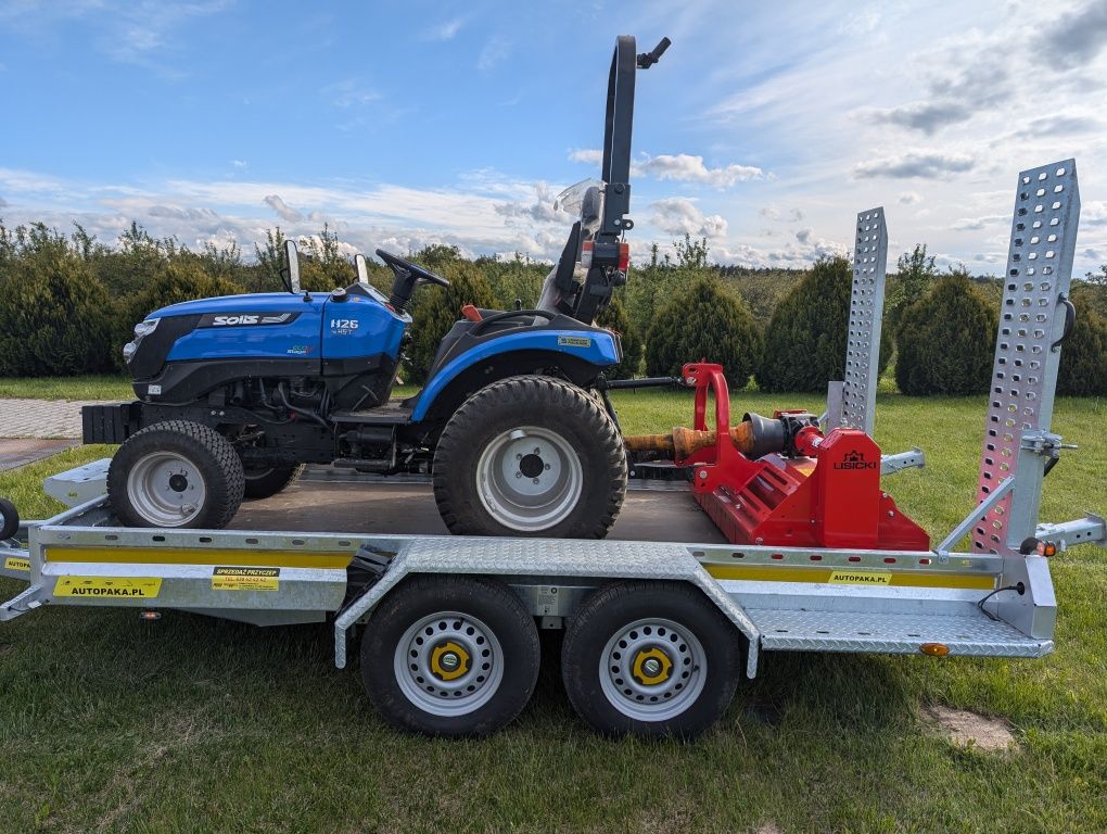 Wynajem traktorka 4x4 z kosiarką bijakowa 140cm