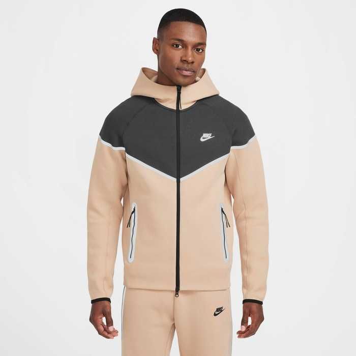 ОРИГІНАЛ! Кофта Nike Tech Fleece Fz Wr Beige XS S M L | HQ3746-200