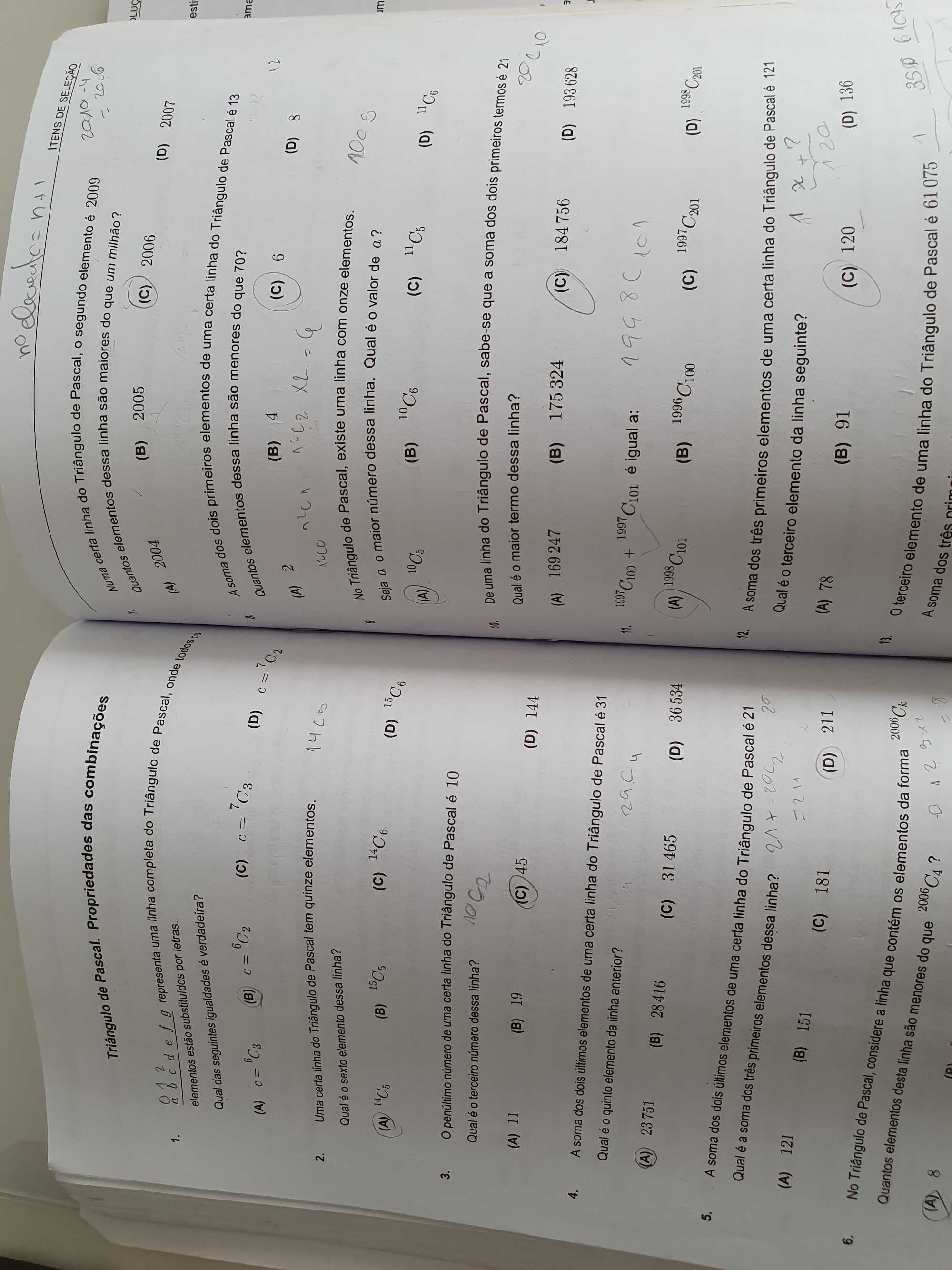 Livro "Matemática A: questões de exames nacionais e testes 12 ano"