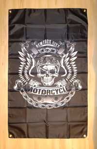 Nowa flaga Motorcycle 90x150 choper garaż loft bar usa oldschool club