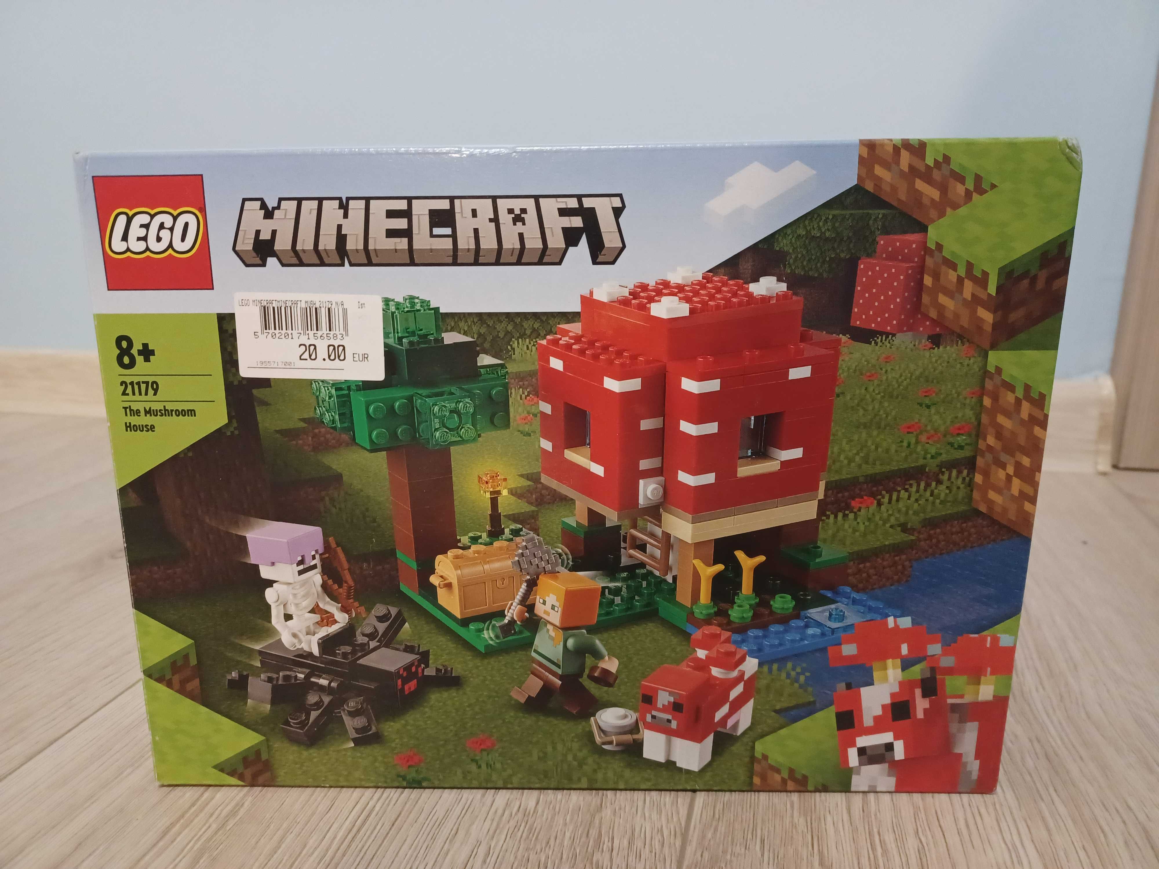 LEGO Minecraft, klocki, Dom w grzybie, 21179