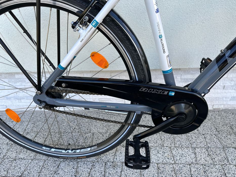 Rower RIXE - koła 28, aluminiowy, Nexus 7b, 2x amor, prądnica w kole