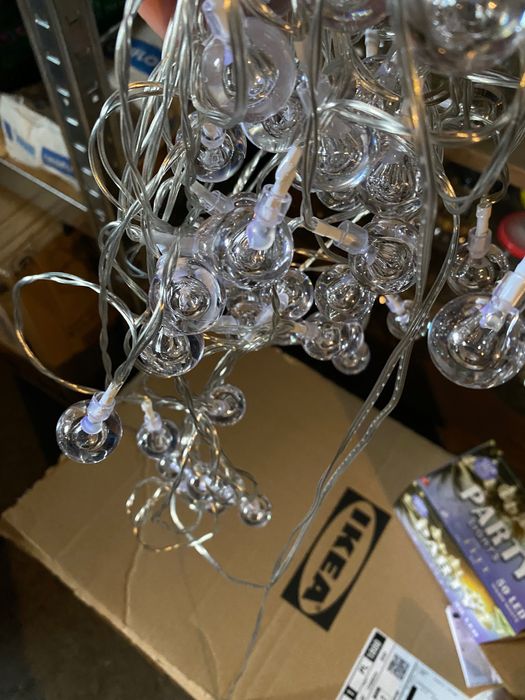 Łańcuch świetlny lampki led,szklane
