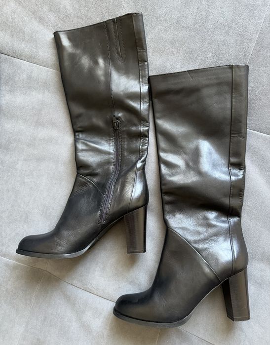 Чоботи Cosmoparis жіночі шкіряні чорні розмір 38