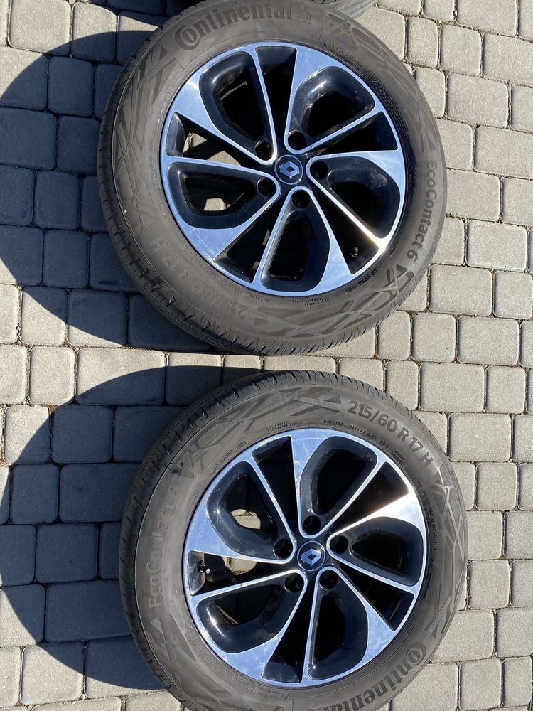 Alufelgi 5x114,3 17 cali Renault Koleos Kajar Captur Scenic 215/60/17