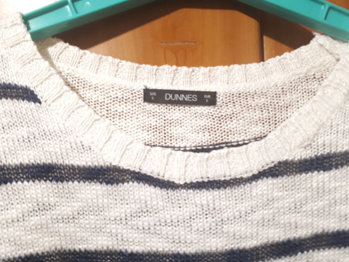 sweter w paski Dunnes roz s