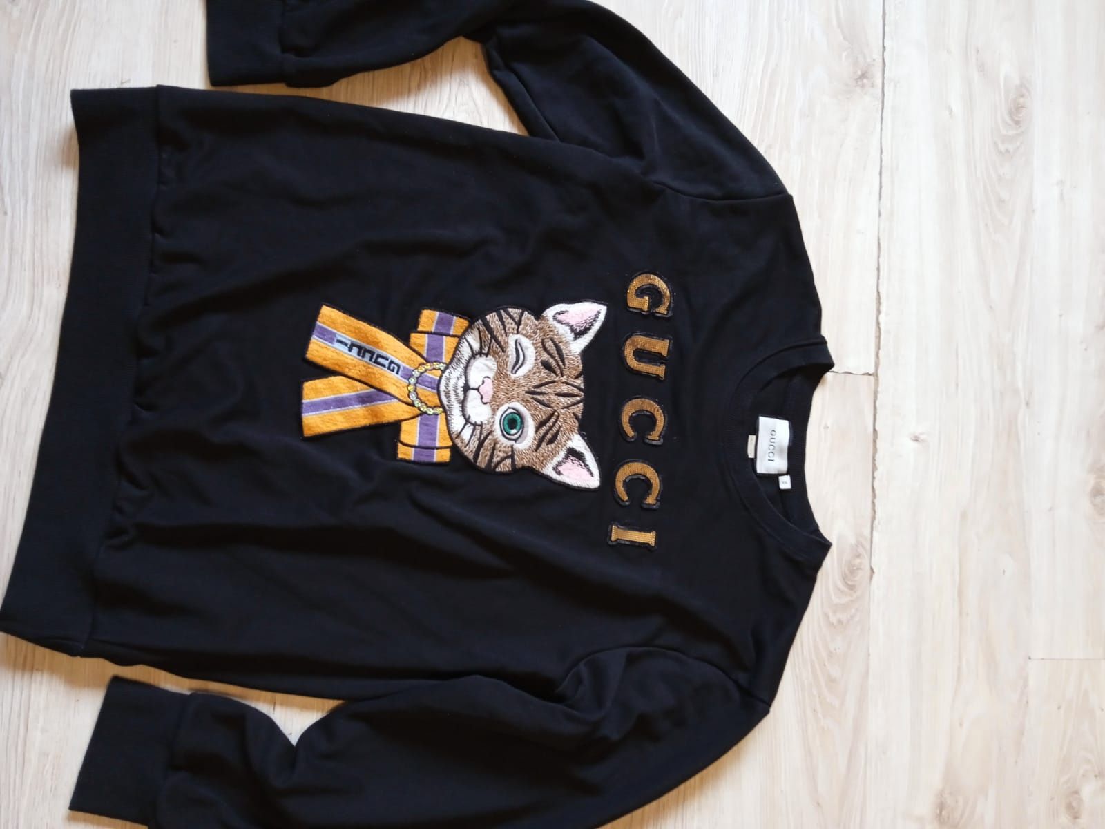 Oryginalne piękne bluzy damskie GUCCI cat
