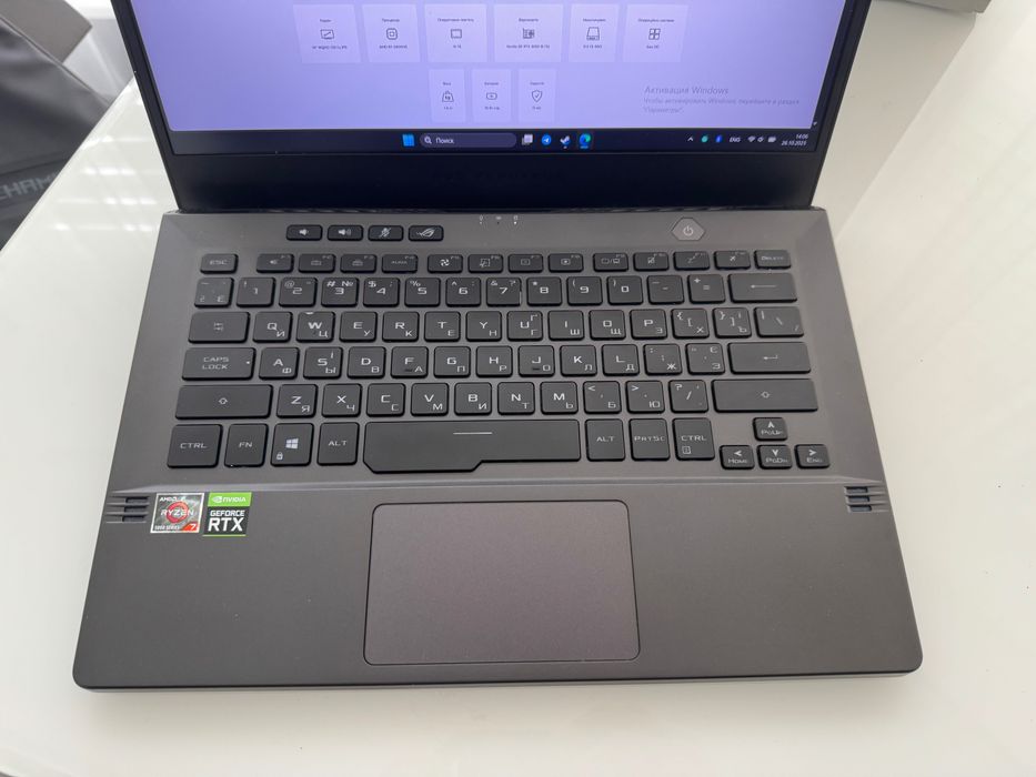 Ноутбук ASUS ROG Zephyrus G14 GA401QM R7/RTX3060/16/512, 2K WQHD 120HZ