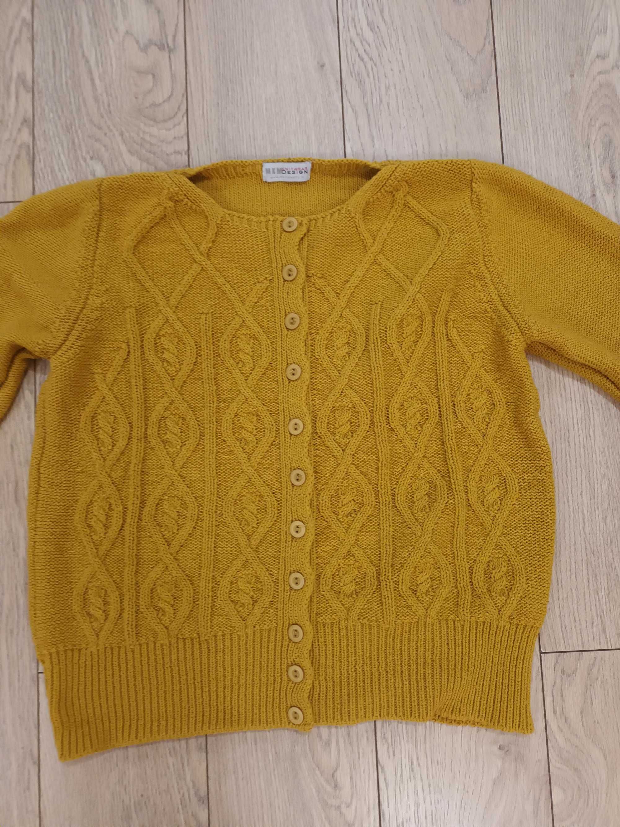 Sweter damski, XL, musztardowy
