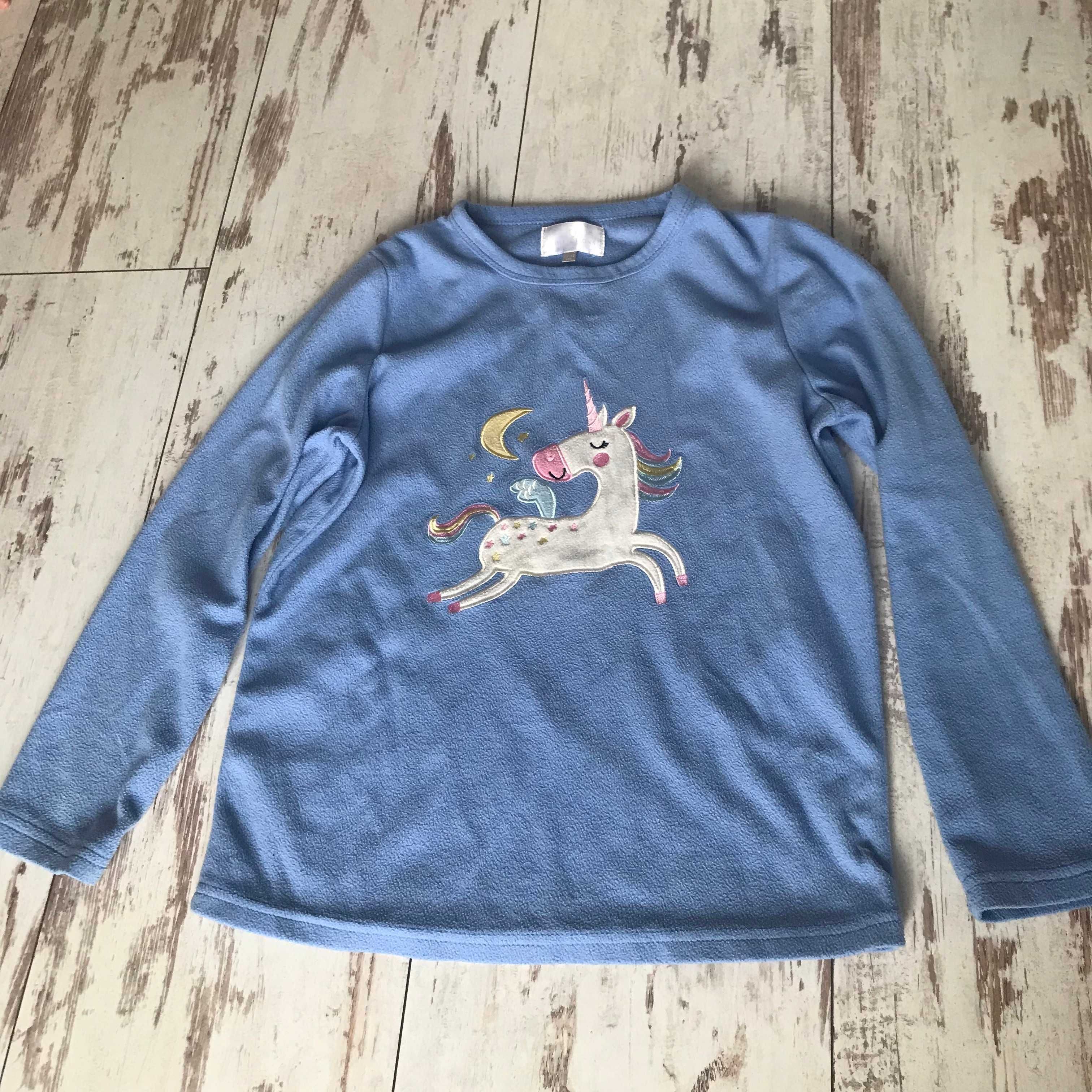 Piżama zimowa- polarowa ciepła bluza PJ Collections roz. 152/158