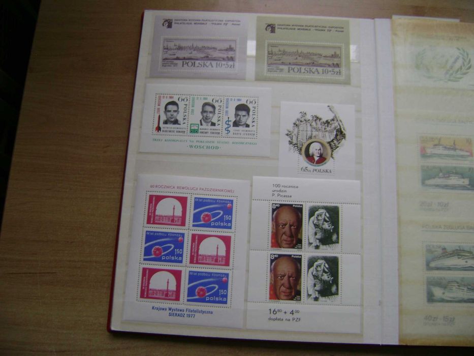 Znaczki pocztowe polskie Bloki i arkusiki czyste Jeden z 46 sztuk