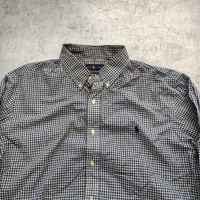 MĘSKA Elegancka PREMIUM Koszula Konik Polo Ralph Lauren Haft Kratka