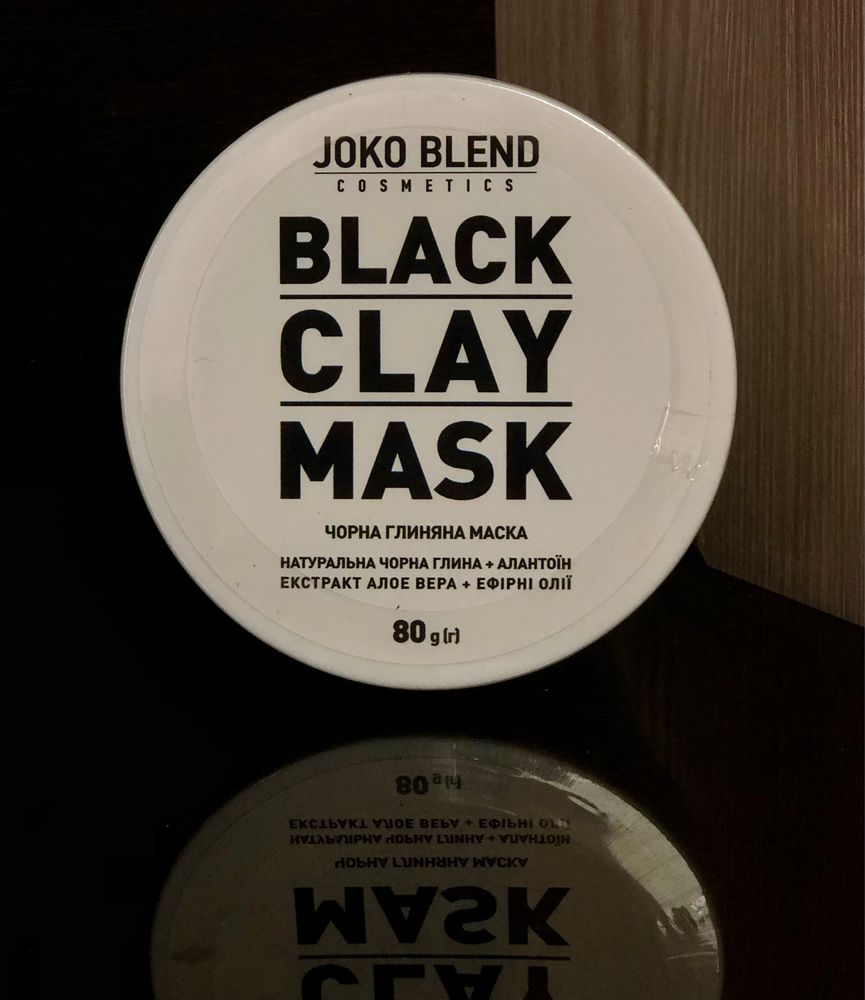 Чорна глиняна маска для обличчя Black Сlay Mask Joko Blend 80 г