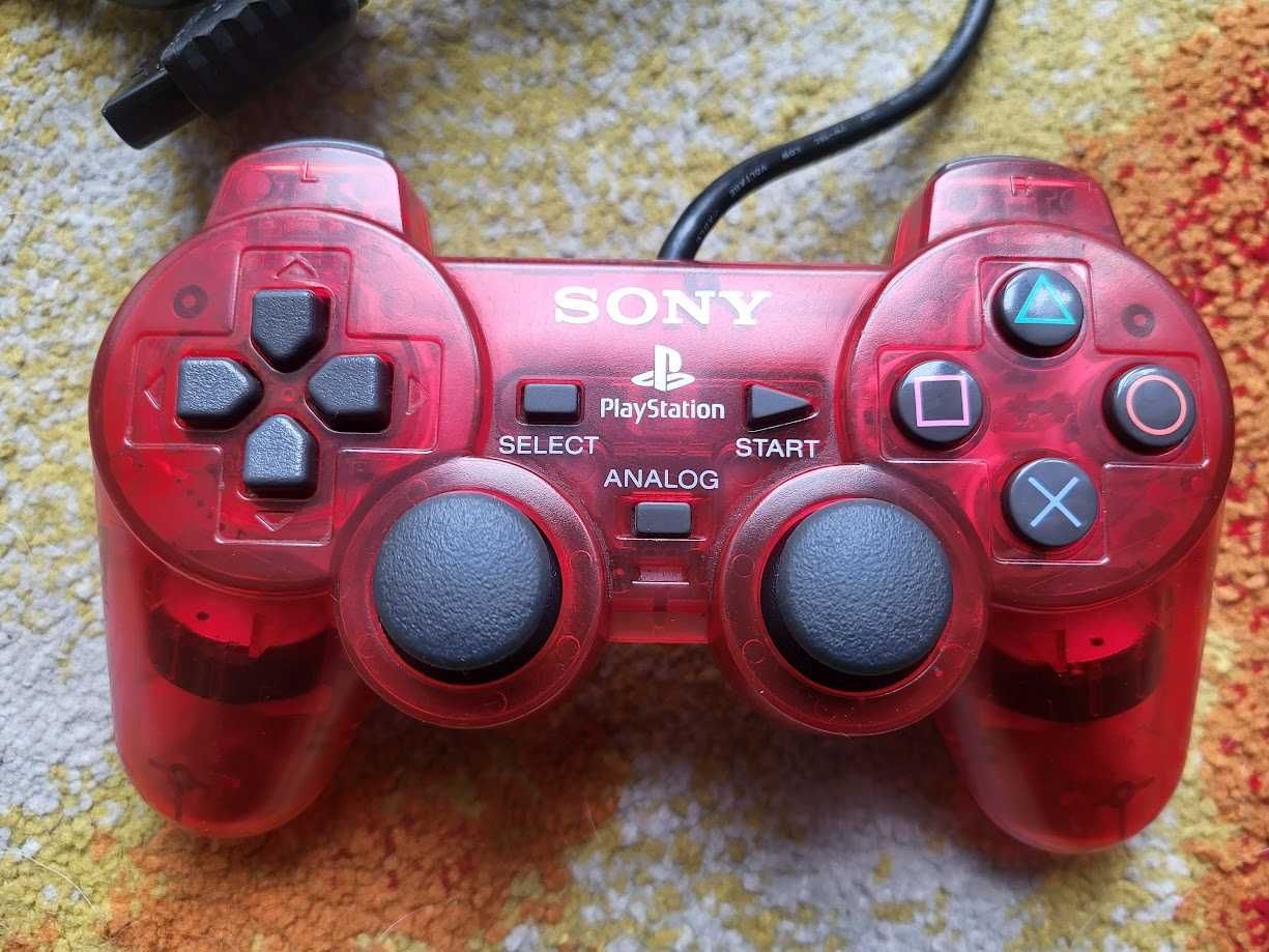 Oryginalny Pad PS2 Playstation 2 Sony Dualshock 2 Crimson Red Czerwony