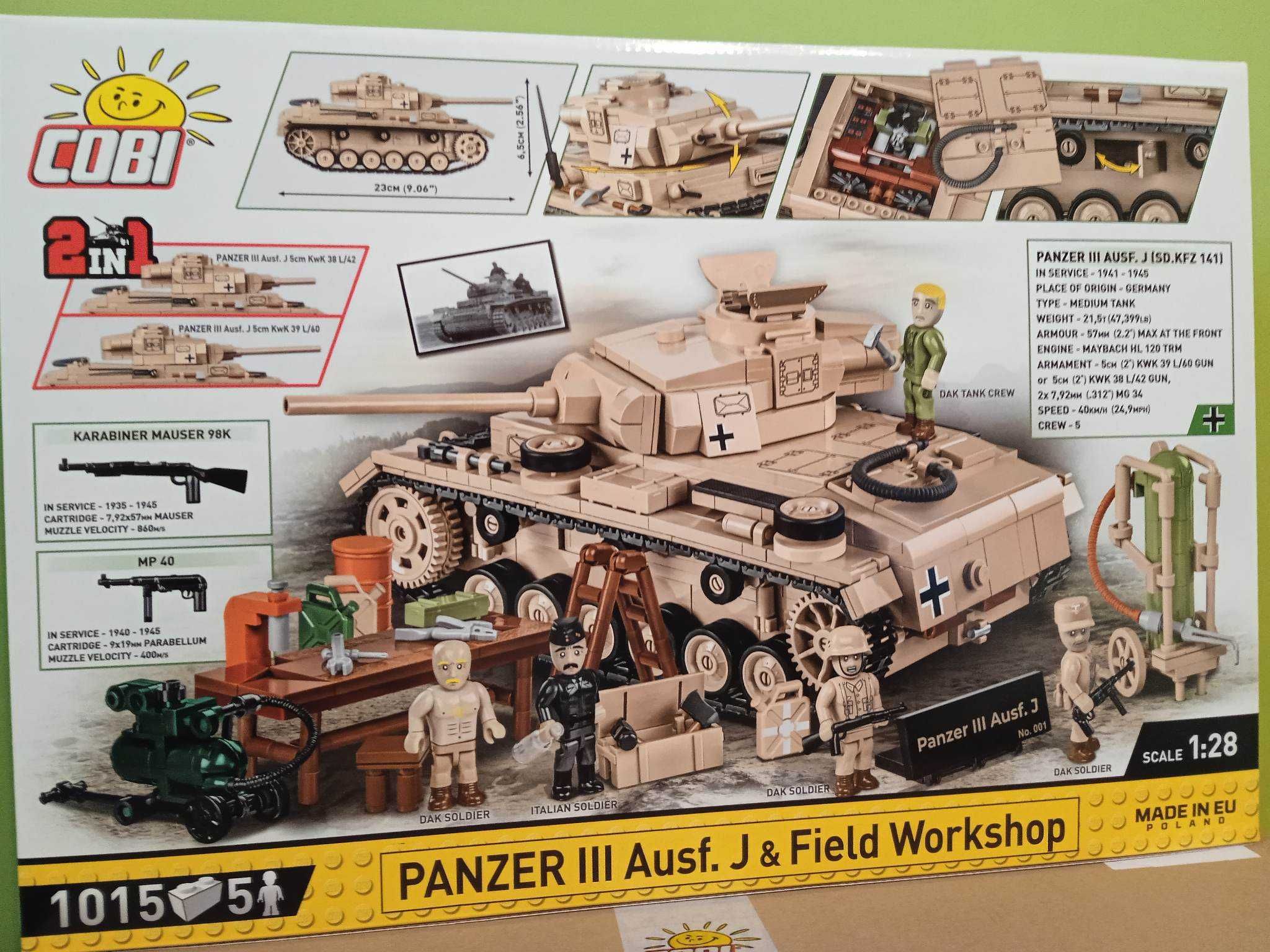 COBI 2561 Panzer III Ausf. J - Edycja limitowana no 999 Nowy