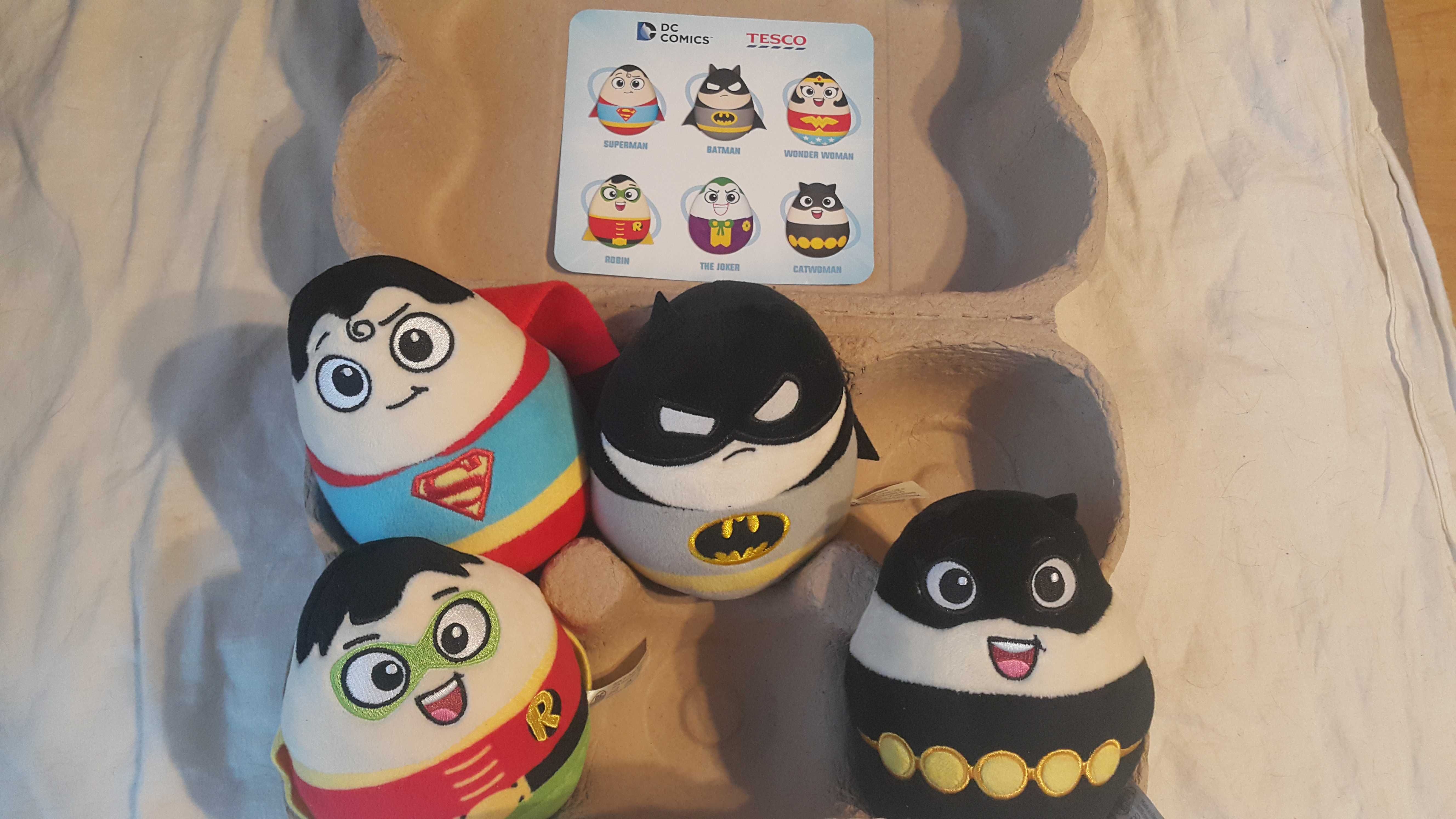 DC Super Heroes - pluszaki Tesco - 4 szt.
