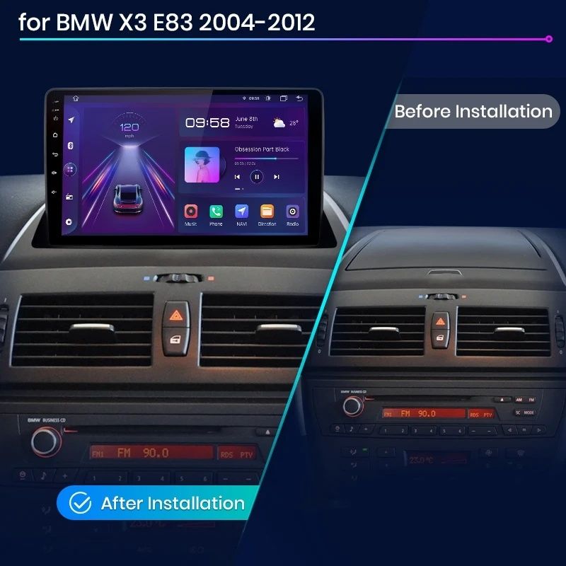 Radio NAVI GPS BMW x3 e83 Android