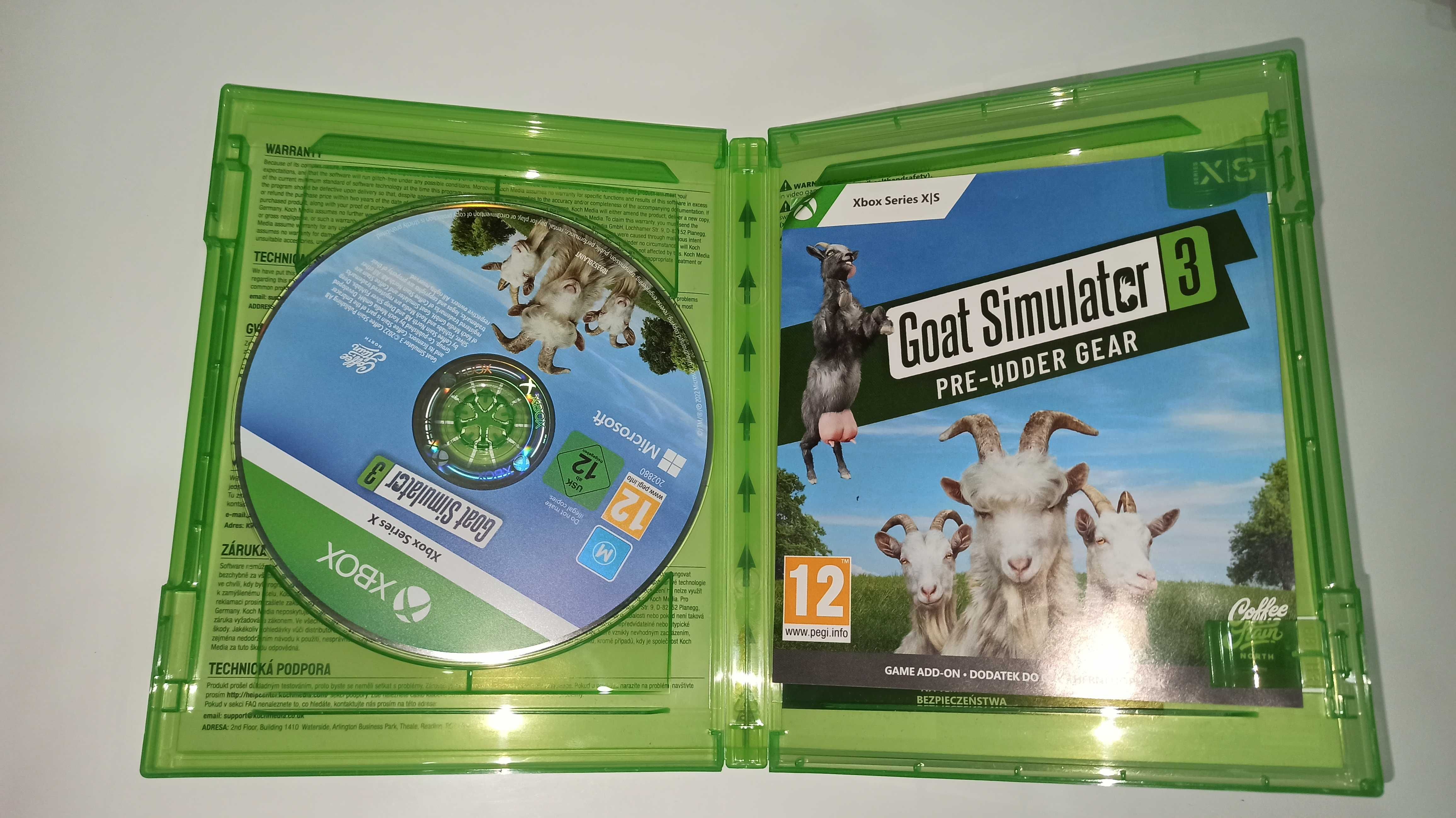 xbox series x GOAT SIMULATOR 3 SYMULATOR KOZY 3 po polsku na płycie