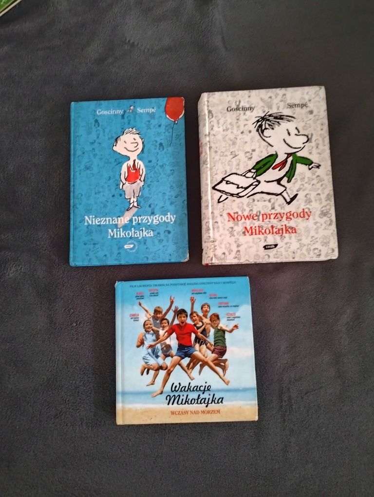 3 książki ,,Mikołajek"