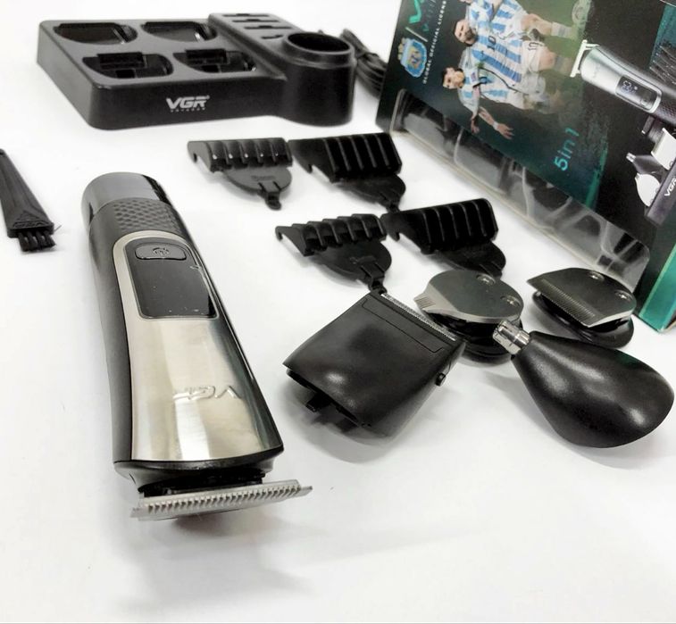 Машинка для стрижки, тример, триммер з насадками для волосся, волос