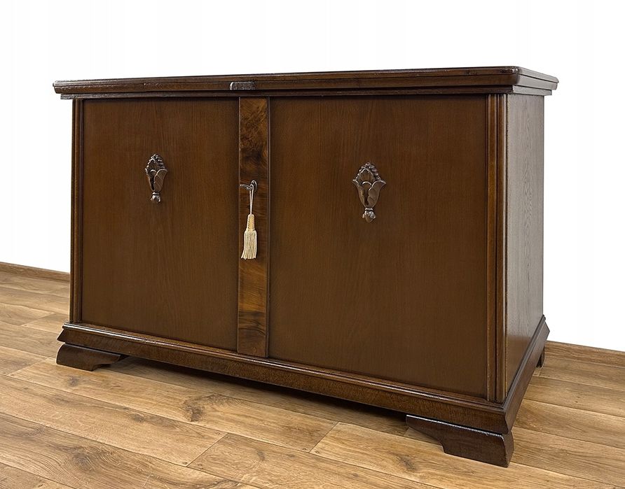 KOMODA pomocnik SZAFKA antyk lata 20., 2 szuflady pod TV