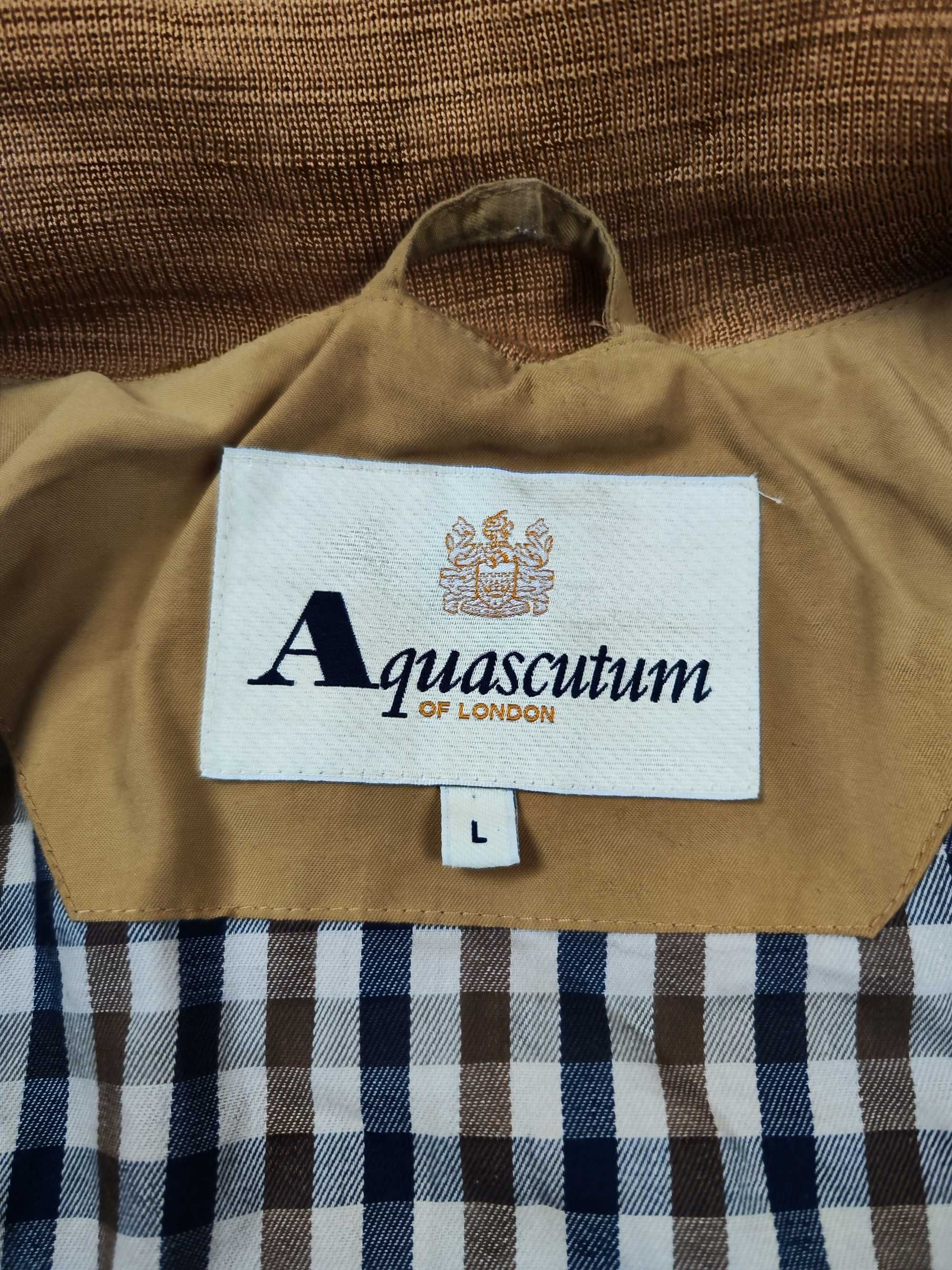 Aquascutum kurtka bomberka męska boxy retro L