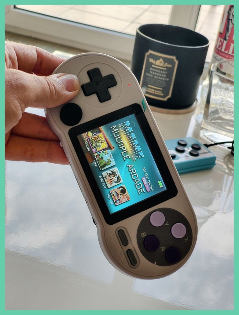 2 graczy! Nowa Mini Retro Konsola 6000+ gier przenośna jak pad od SNES