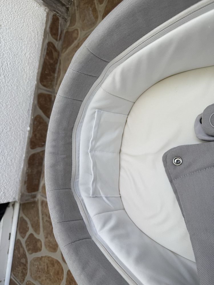 Gondola Cybex Balios S Lux Lava Grey + przescieradło i ochraniacz