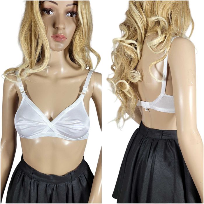 Nowy biały miękki stanik biustonosz 75AA 34AA Marks&Spencer bielizna