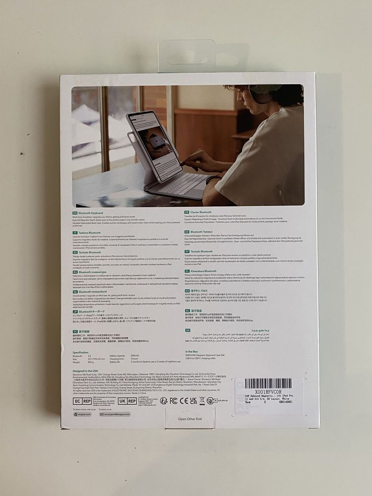 ESR Rebound 360° Magnetic Keyboard Case iPad Pro Air 11”