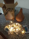 aromatizador e luzes
