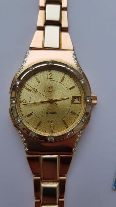 Золотые часы poljot с бриллиантами 82гр, на 50% дешевле