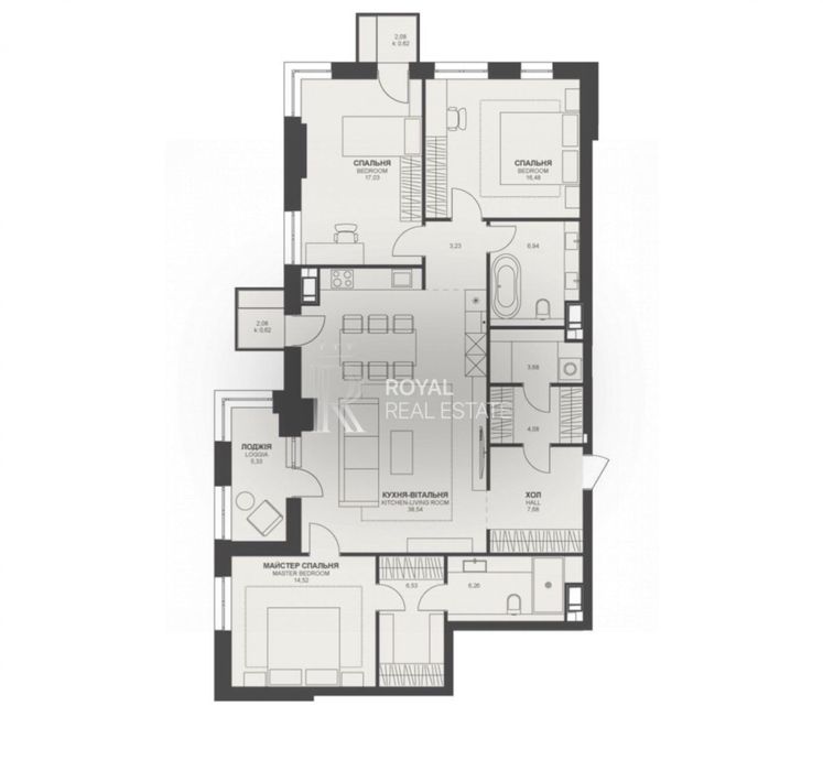 Продаж Квартира Київ ЖК «Трініті» 132 м2 18 пов 4 кімн ПЕРЕПОСТУПКА