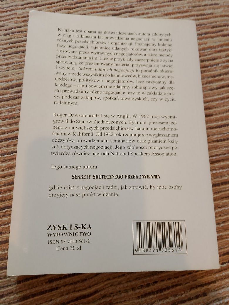 Sekrety udanych negocjacji Roger Dawson