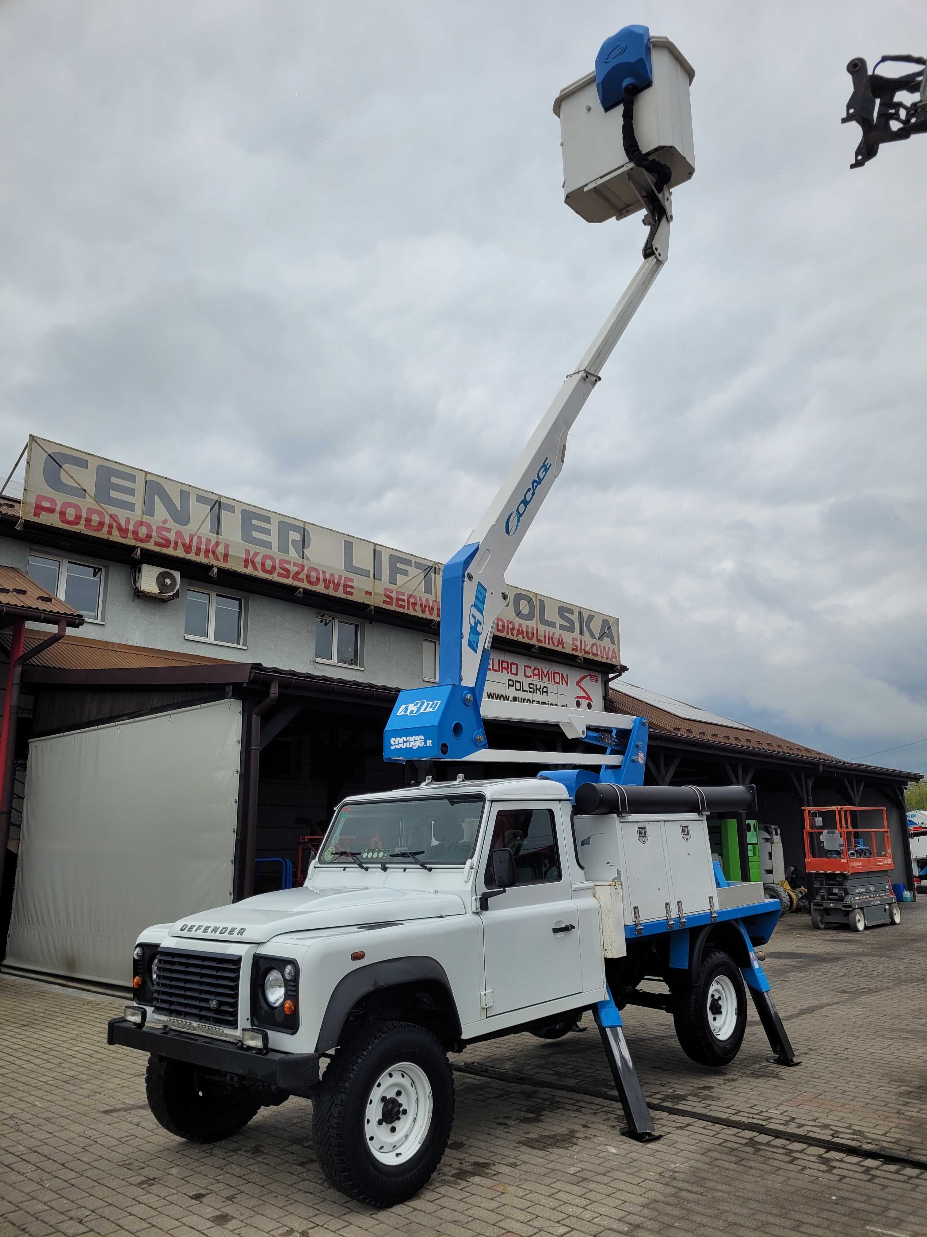 Socage/A314/pick up/Land Rover/4x4/koszowy/13 m/zwyżka/hydraulika /15r