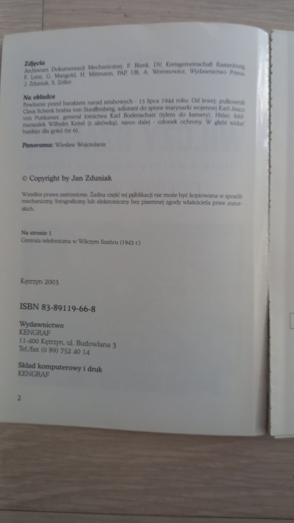 Wilczy Szaniec. Twierdza Giżycka Jan Zduniak