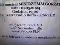 bilety do studio Buffo na musical Mistrz i Małgorzata