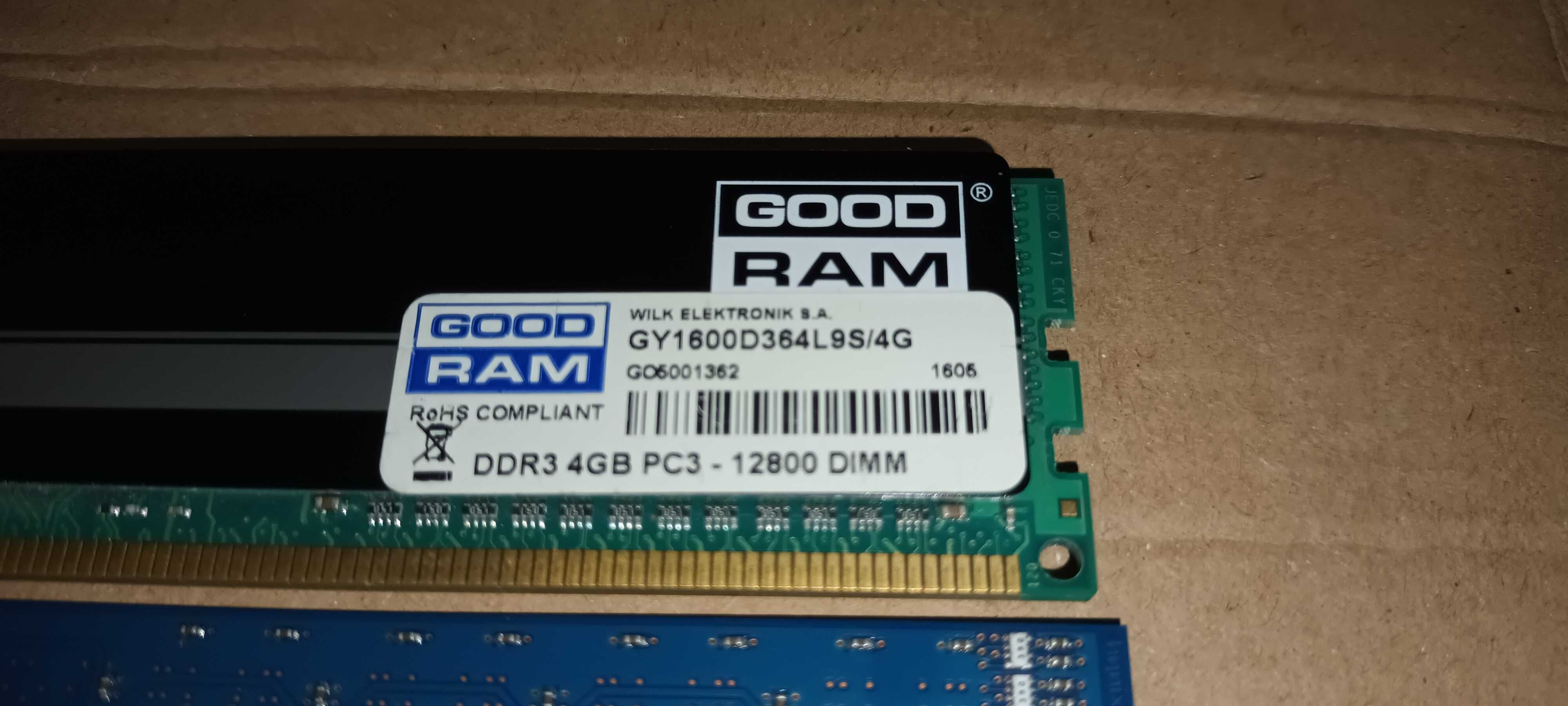DDR3 4GB PC3-12800 DIMM GoodRam