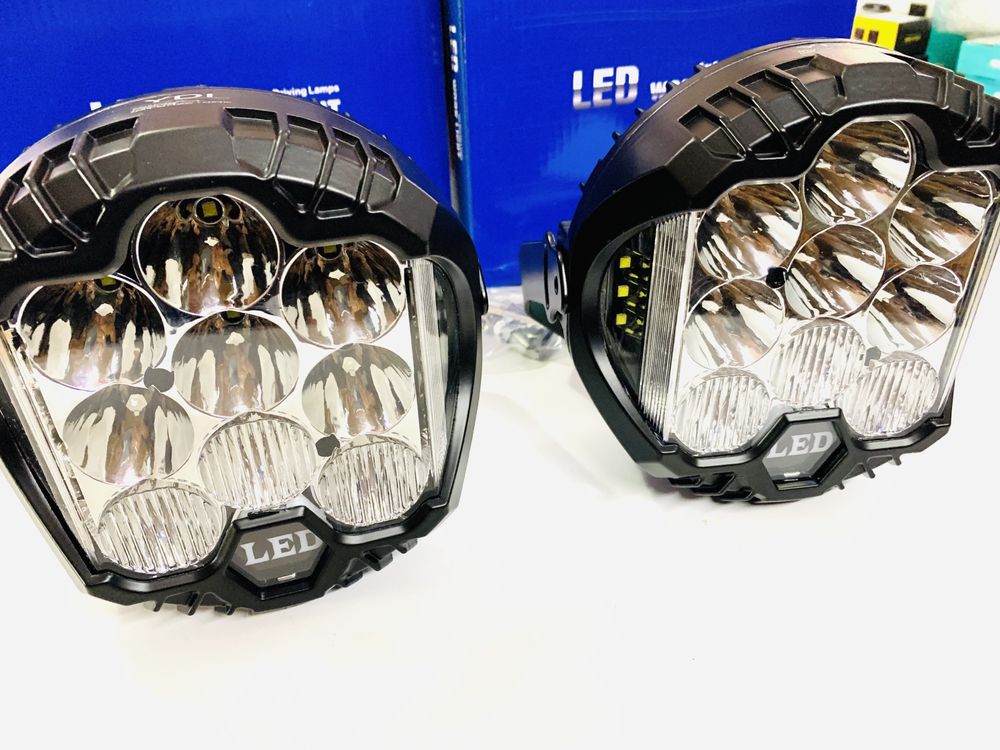 Halogeny LED CREE 2 x 36W z swiatłem obrysowym. COMBO SPOT 9-30V