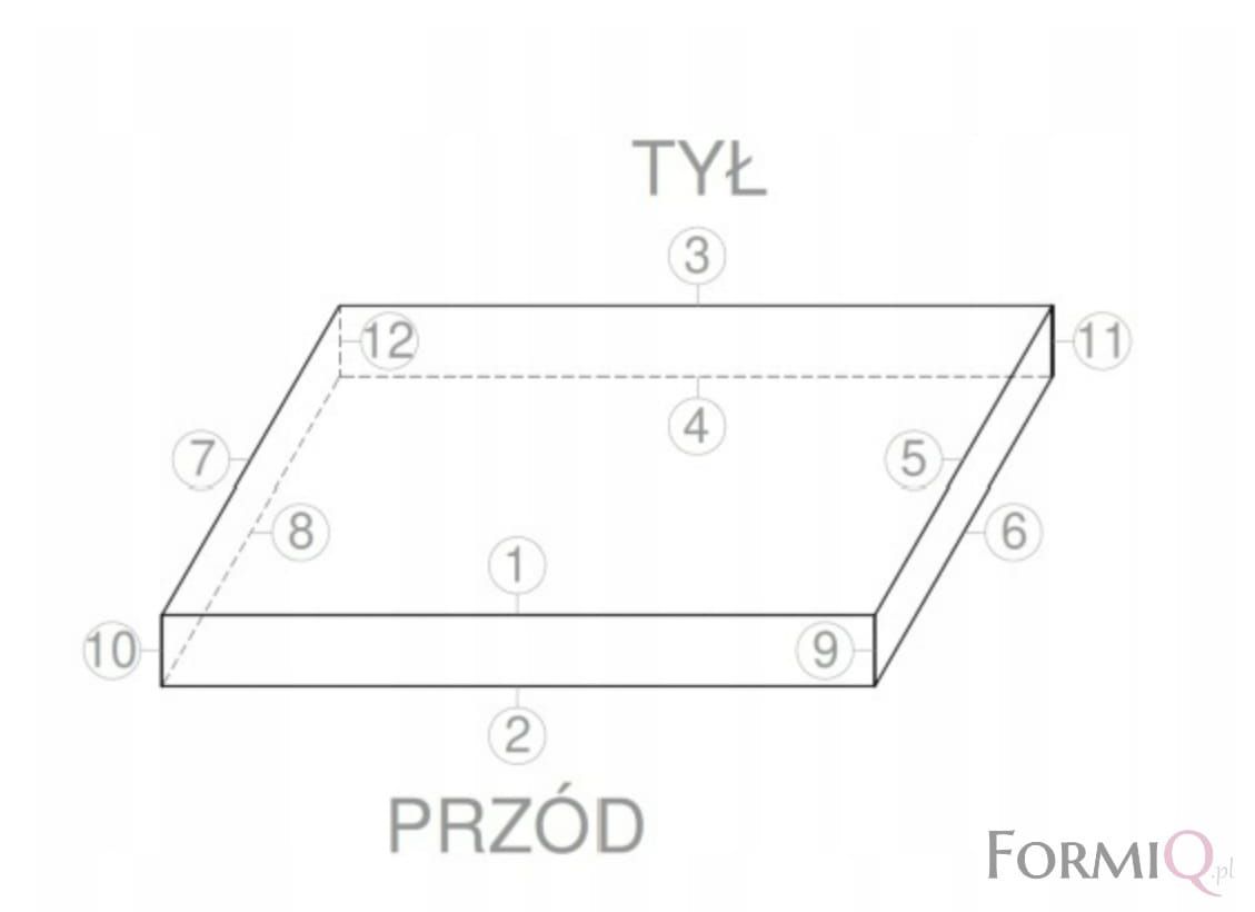 Blat do biurka drewno dąb amerykański select 1600x800x30