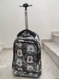 Trolley / mochila escolar (ou de viagem) 51cm Mickey Disney